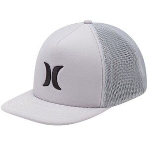 Hurley - Mens Blocked 3.0 Trucker Hat, O/S, color grey.
